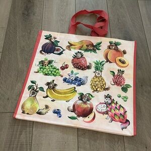 Homegoods TJMaxx Marshalls Viral Dog Fruit Print Reusable Shopper Tote Bag NWOT